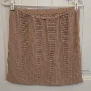 Dusty Rose beaded skirt
